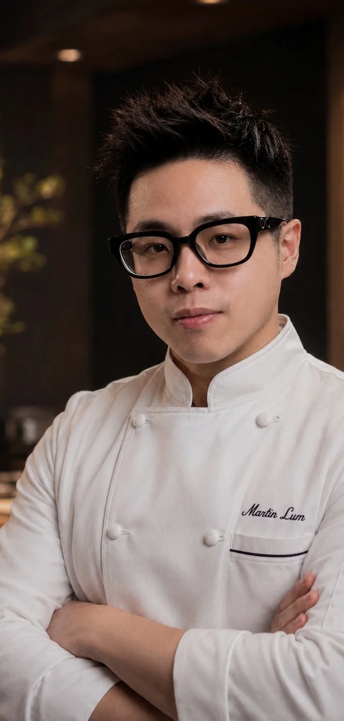 Martin Lum in chef jacket
